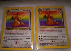 POKEMON TCG 2 DRAGONITE FOSSIL CARDS #19/62 RARE UNGRADED EXCELLENT CONDITION - Image 1