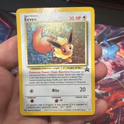 Pokemon TCG Eevee Wotc Promo Holo 11/53 Basic 30 HP Wizards of the Coast - Image 1