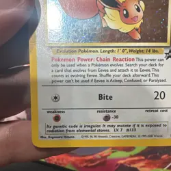 Pokemon TCG Eevee Wotc Promo Holo 11/53 Basic 30 HP Wizards of the Coast - Image 5