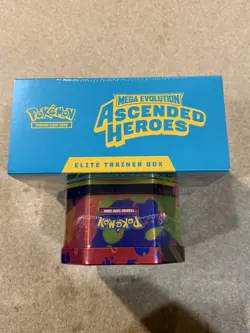Pokemon TCG: Ascended Heroes Elite Trainer Box & Mega Charizard Y Tin In Hand - Image 4