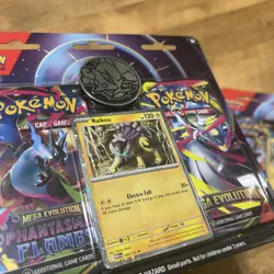 2x Pokemon Mega Evolution & Phantasmal Flames 2-Pack Blister Raikou - Sealed - Image 2