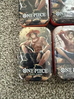 One Piece TCG Tin Pack Set Vol. 2 Lot of 6 Sealed Luffy Sabo Ace OP-13 English - Image 2