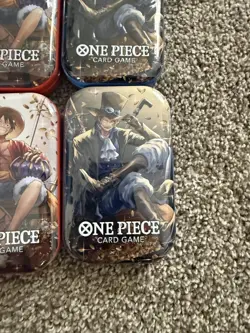 One Piece TCG Tin Pack Set Vol. 2 Lot of 6 Sealed Luffy Sabo Ace OP-13 English - Image 4