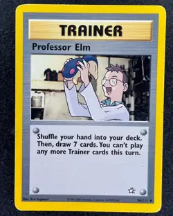 Professor Elm 96/111 - Neo Genesis WOTC Pokemon EXC BUY 2 CARDS GET 1 FREE!! - Image 1