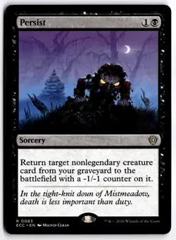 Persist NM ECC Commander: Lorwyn Eclipsed MTG - Image 1