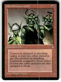 Magic the Gathering MTG Orcish Conscripts (206) Ice Age LP - Image 1