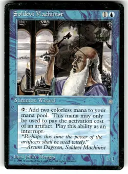 Magic the Gathering MTG Soldevi Machinist (102) Ice Age LP - Image 1