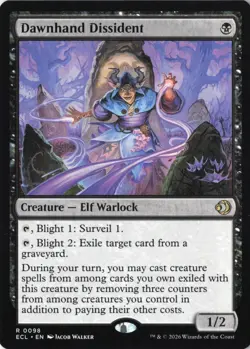 Dawnhand Dissident Lorwyn Eclipsed Normal NM 98 - Image 1