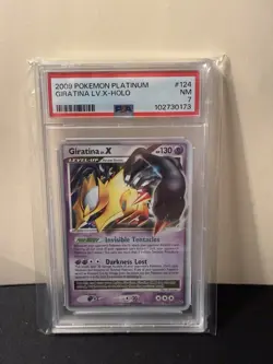 2009 POKEMON PLATINUM BASE GIRATINA LV X #124 ULTRA RARE PSA 7 - Image 1