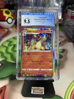 2020 Pokemon Japanese Amazing Volt Tackle Charizard Rare Holo #012/100 CGC 9.5 - Image 1