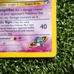 Pokemon Sabrina's Gengar 14/132 Gym Heroes Holo HP Rare Unlimited WOTC Swirl 🌀 - Image 5