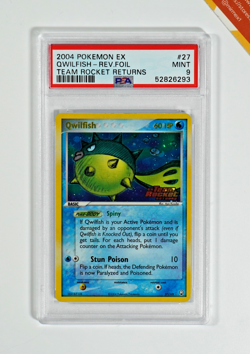 Pokemon PSA 9 Qwilfish #27 Rev Foil EX Team Rocket Returns 2004 English - Image 1