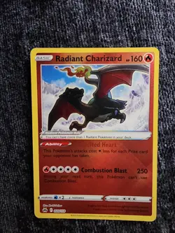 Pokemon TCG Crown Zenith Radiant Charizard #020/159 Radiant Rare - Image 1