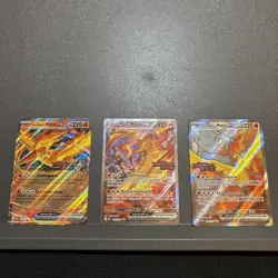 3 x Stamped Pokemon TCG Team Rocket's Moltres ex Destined Rivals UPC Promo Cards - Image 1