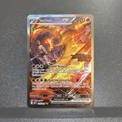 3 x Stamped Pokemon TCG Team Rocket's Moltres ex Destined Rivals UPC Promo Cards - Image 5