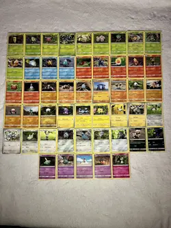 Pokemon TCG Yuka Morii Clay Pokemon 50 Card Lot – No Duplicates – LP/NM - Image 1