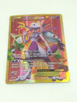 Mewtwo EX 164/162 Breakthrough Secret Rare Full Art Holo LP Pokemon Card 2015 - Image 3