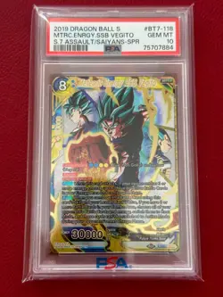 PSA 10 Meteoric Energy SSB Vegito BT7-118 SPR Dragon Ball Super Card - Image 1