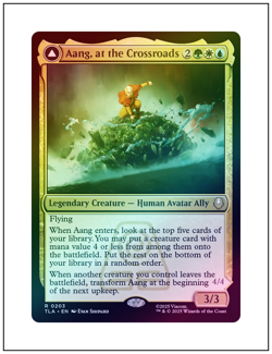 1x Aang, at the Crossroads, Foil, Magic the Gathering MTG NM - Image 1