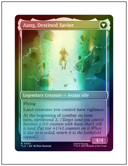 1x Aang, at the Crossroads, Foil, Magic the Gathering MTG NM - Image 2