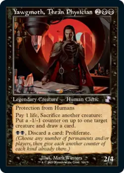 1x Yawgmoth, Thran Physician - Foil Light Play MTG Magic - Kid Icarus - - Image 1