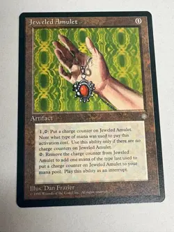 Magic the Gathering-Ice Age-Jeweled Amulet-Vintage-Uncommon-Artifact-LP - Image 1