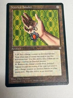 Magic the Gathering-Ice Age-Jeweled Amulet-Vintage-Uncommon-Artifact-LP - Image 2