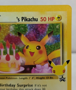 Pokemon TCG Birthday Pikachu #24 Celebrations 25th Anniversary NM - Image 3