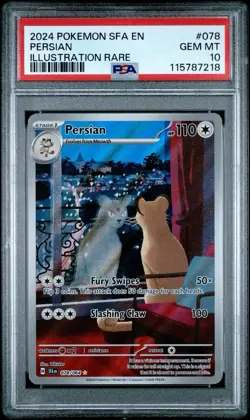 2024 Pokemon SV Shrouded Fable SFA en Persian #078/064 PSA 10 With Graded Guard - Image 2