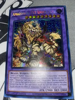 Yugioh ! Amazoness Pet Liger King MP23-EN224 Prismatic Secret Rare - Image 1