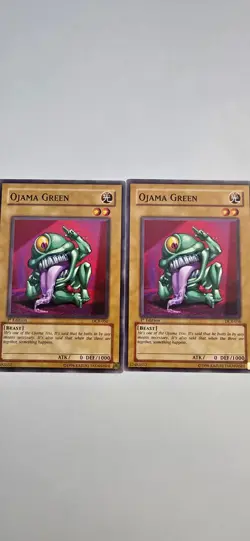 Yugioh Ojama Green DCR-056 Dark Crisis 1st Edition x2 NM - Image 1