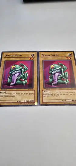 Yugioh Ojama Green DCR-056 Dark Crisis 1st Edition x2 NM - Image 2