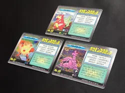1997 Japanese Pokemon scratch card Tomy made in Japan Slowbro Muk Primeape set - Image 5