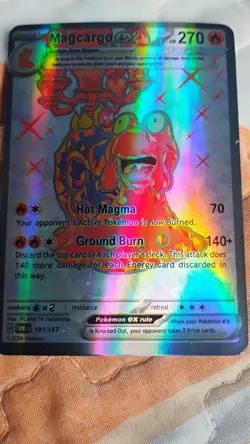 Pokemon Charizard ex & Magcargo ex Holo EX TWM Set Cards Lot - Image 2
