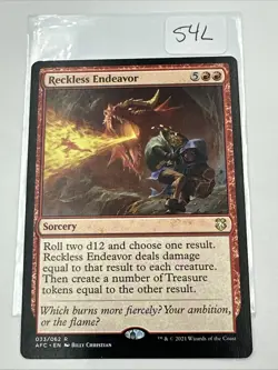MTG Commander: Adventures in the Forgotten Realms AFC Reckless Endeavor LP 033 - Image 2
