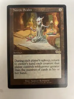 Noetic Scales - Urza's Saga - MTG - Madgic the Gathering - LP - Image 1