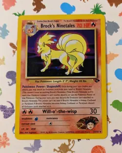 Pokemon TCG Brock's Ninetales 3/132 Gym Challenge Holo Rare English WOTC 2000 - Image 1