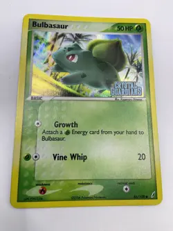Pokemon 2006 EX Crystal Guardians 46/100 Stamped Bulbasaur Holo Card - Image 1