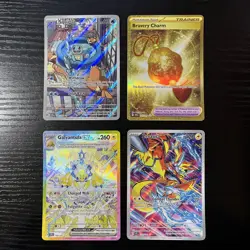 Pokemon Stellar Crown 4 Card Lot Squirtle, Bravery Charm, Galvantula EX, Zeraora - Image 1