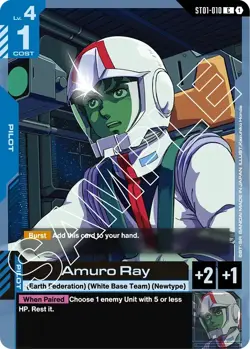 Gundam Card Game: Amuro Ray | ST01-010 | NM - Image 1