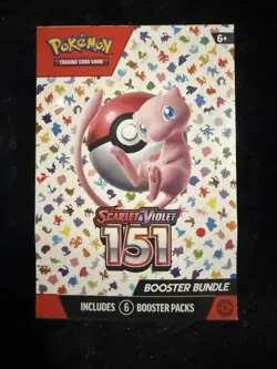 Pokemon Scarlet Violet 151 Booster Bundle 6-Pack, Factory-Sealed - Image 1