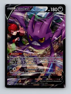 Crobat V TG20 2022 Pokemon Lost Origin Trainer Gallery Ultra Rare Card - Image 1