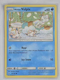 Alolan Vulpix 30/156 - PL / LP - Ultra Prism Pokemon Card - Tomokazu Komiya Art - Image 1