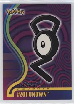 Unown Topps Pokemon TV Animation Edition Johto League Champions #201 2001 - Image 1