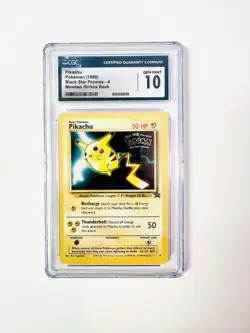 CGC 10 GEM MINT Pikachu 04/53 Black Star Movie Promo - 2000 Pokemon WOTC - Image 5