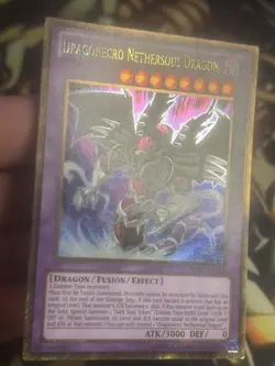 Yugioh: Dragonecro Nethersoul Dragon - PGLD-EN015 Gold Secret Rare Unlimited LP - Image 3