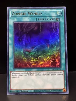 x2 Zombie World - GFP2-EN154 - Ultra Rare - 1st Edition Yu-Gi-Oh! - Image 2