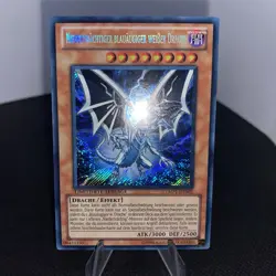 Yugioh Niedertrachtiger blauaugiger weißer Drache YMP1-DE002 Secret Rare NM - Image 2