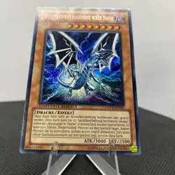 Yugioh Niedertrachtiger blauaugiger weißer Drache YMP1-DE002 Secret Rare NM - Image 4