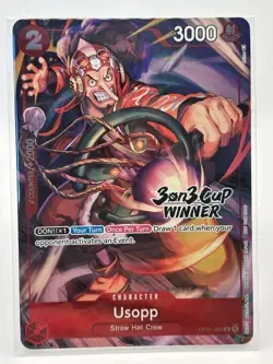 Usopp OP01-004 EN ONE PIECE TCG 2023 3on3 winner-NM - Image 1